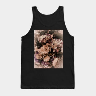 VINTAGE ROSES PINK BOUQUET ART VICTORIAN Tank Top